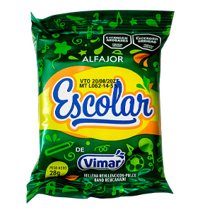 Alfajor Escolar fruta x 30 un.